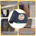 Carpet 78.7"x15.8" Trimmable Cat Scratching Mat for Furniture Protector,Versatile Self-Adhesive Anti Cat Scratch Pad for Couch Protection&Cat Scratcher Tree/Post/Wall/Board/Twine Replacement
