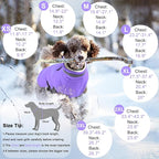 Dogcheer Dog Coat with Harness, Waterproof Dog Jacket Adjustable Winter Coat with Zipper, Christmas Puppy Snow Jacket Fleece Sweater for Small Medium Large Dogs - Taro Purple XL