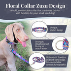 Lucky Love Dog - Adjustable Dog Collar with Easy Click Buckle for Small Dogs, Durable, & Comfortable Collar for Male & Female Dogs, Pet Collar for Puppies & Adult Dogs - Zuzu, Small