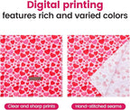 Elegant little tail Valentine's Dog Bandana - Red Heart Pet Bandanas Washable Bib Kerchief Scarf Cute Adjustable Pet Bandanas for Small Medium Dogs