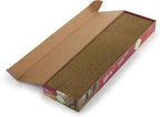 Petlinks Scratchers Choice Flat Corrugated Carboard Scratch Pad for Cats & Kittens, Catnip Infused & Reversible, Promotes Healthy Nail Growth - Brown, Single Wide