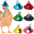 6 Pieces Chicken Hats, Doll Hats, Bear Clothes, Stuffed Animal Clothing, Chicken Helmets