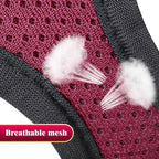 YIMEIS Dog Harness and Leash Set, No Pull Soft Mesh Pet Harness, Reflective Adjustable Puppy Vest for Small Medium Large Dogs, Cats (Grape Purple, Small (Pack of 1)
