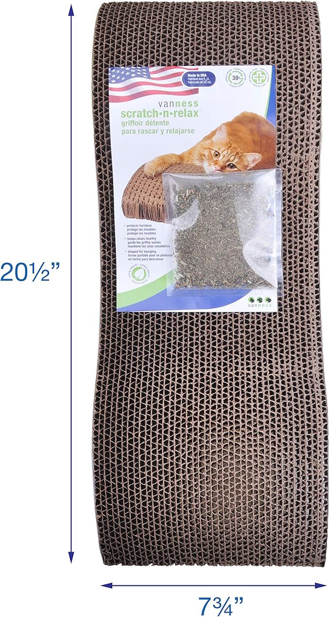 Van Ness Pets Scratch-N-Relax Cat Scratch Pad And Lounger