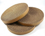 Cat Scratching Pad Cardboard Round Cat Scratcher Refill Replacement Scratch Pads for Cats– 3 Count
