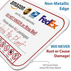 Please Do Not Knock or Ring Doorbell - Leave Package Sign Blank, Write Your Own Delivery Message, 6" x 9" No Rust PVC Will Not Scratch, Easy to Mount w/Included Adhesive, Made in USA by SPRYZZLE