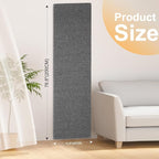 Uross Thickened Cat Wall Climbing Carpet 6.6 FT x 16" - Extra Long Cat Scratch Wall Pad, Cat Scratching Carpet Rug Wall Mounted Scratcher Couch Sofa Protector- Grey
