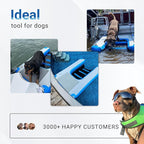 Dog Boat Ramp 48"x32", Inflatable Dog Ramp for Boat & Pool Ramp for Dogs, Non-Slip Stable Pet Ramp, Supports Up to 200 lbs for Pool, Lake & Beach