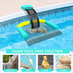 Poolvio Animal Saving Escape Ramp Bundle, Mint Green & American Flag