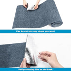 Cat Scratching Mat, 118" x 15.8" Self-Adhesive Trimmable Cat Scratching Carpet Mat with 20 Screws, DIY Cat Scratchers Furniture Protector for Indoor Cats, Couch, Wall and Cat Tree Shelves