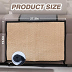 2 Pcs Cat Scratch Furniture Protector Natural Sisal Anti-Scratching Mat for Sofa Couch Chair - Suitable for Both Left and Right Sides of Furniture, Easy to Set Up