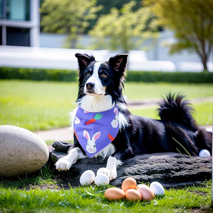 10PCS Easter Dog Bandanas for Small XS Dogs Doggy Puppy Cats Triangle Bibs Scarves Boys and Girls Grooming Accessories