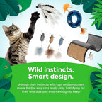 Petlinks Scratch & Play Carpet & Burlap Cat Scratch Mat - Brown, One Size