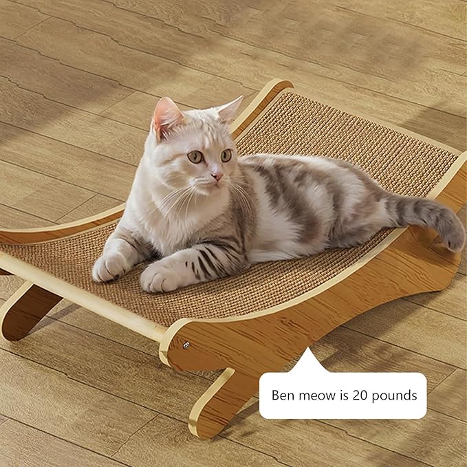 Natural Jute Cat Scratcher Cat Scratch Pad Fun and Interactive Indoor Play Cats Scratching Posts Board Cardboard Cats Scratcher for Indoor Kittens Puppies Pet Ramp Pet Supplies