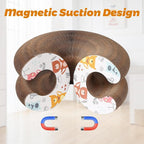 Accordion Magic Organ Cat Scratcher Board for Indoor Cats, Cardboard Cat Scratch Toy with Ball,Interactive Mental Physical Exercise Cat Toy