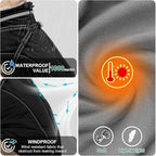 Fragralley Dog Coat with Harness Built in, Waterproof Windproof Reflective Warm Puffer Jacket, Fleece Lined Vest Winter Parka for Small, Medium, Large Dogs
