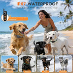 Dogs Training Collar with Remote 3300FT Dog Training Collar IPX7 Waterproof Rechargeable Safe Shock Collar for All Breed Dogs with Beep, Vibration, Safety Shock, Security Lock 10-120 lbs