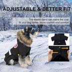 PINA Small Dog Coats - Waterproof, Warm Winter Jacket with Faux Fur Hood, Reflective, Flannel Lined, Windproof