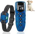 Ultra Small Shock Collar for Small Dogs, Dog Training Collar with Remote for Small Dogs 5-15lbs & Medium Large Dogs, Rechargeable, 2000ft Range, Collar with Beep, Vibration, Safe Shock,Blue