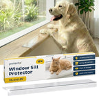 PROTECTO Window Sill Protector from Dogs 35.5 x 2.25 Clear Window Guards from Cats Scratching, Chewing & Clawing | Keep Your Sills Smooth & Paws Safe | Ultra Strong Window Sill Cover Protection