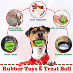 Christmas Dog Toys 8 Pack - Santa Squeaky Plush Chew for Puppy, Durable Interactive Rope for Teething, Treating Ball and Bone Rubber for Small Dogs