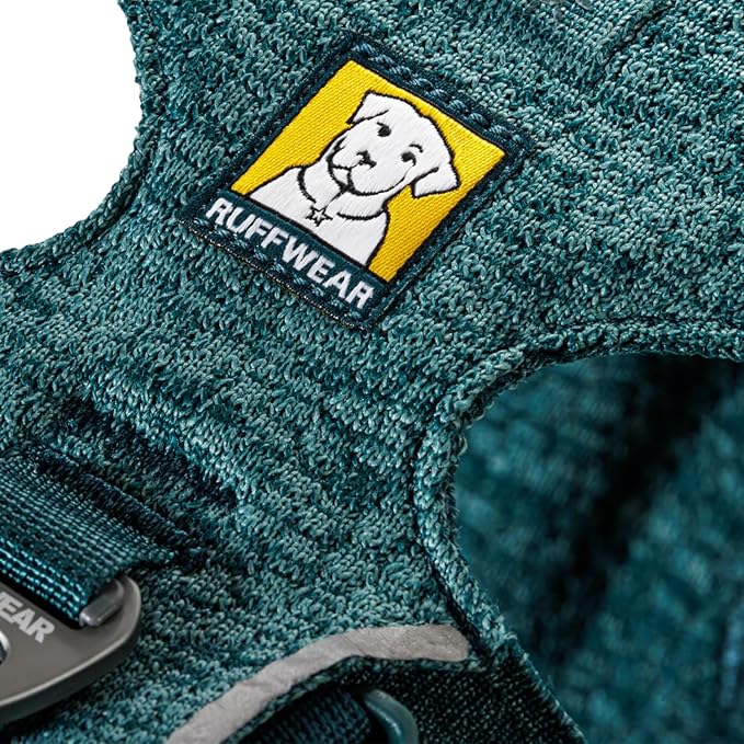 Ruffwear, Front Range Flex Dog Harness, Engineered Knit Construction for Ultimate Fit and Mobility, Lightweight Flexible Everyday Harness with Dual Leash Clips, Deep Teal, XX-Small