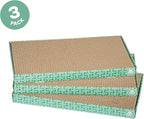 Kitty City XL Wide Corrugate Cat Scratchers 3 Pieces, Cat Scratching, Cat Scratch Pad, Door Clips, Furniture Protectors from Cat Scratching