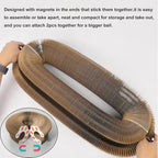 2pcs Magic Organ Cat Scratcher Board, Kitten Interactive Ball Scratching Pad Cardboard Accordion, Foldable Kitty Small Animals Scratch Post Cat Toy for Feline Physical Exercise Entertainment