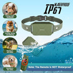 Dog Shock Collar, 4500 FT Dog Training Collar with Remote, Waterproof Bark Collar, Rechargeable E-Collar with Recording & Calling & Vibration & Shock for All Breeds (Green)