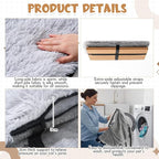 23 x12 Big Fluffy Dog Cat Bed Pad Mat, Refurbish Cat Window Perch Accessory, Double Sided, Easy Fasten & Remove for Indoor Pet Sleep Cushion, Upholster Pet Furniture