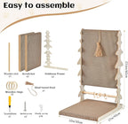 Monday To Sunday® Cat Scratch Pad, CardboardL Shape Vertical CatScratchers for Indoor Cats, Scraching Cardboard Large Size, Indoor Cat Post(Fishbone)