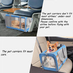 ATVobi Portable Cat Carrier for Small to Large Cats - Soft, Airline Approved, Blue