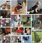 Aiboria Dog Coat for Winter Waterproof Dogs Jackets Windproof Fleece Small Dog Vest Harness Winter Padded Pet Black S