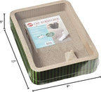 SPOT Corrugated Cardboard Cat Scratcher / 17" Bed/with Catnip and Silver Vine