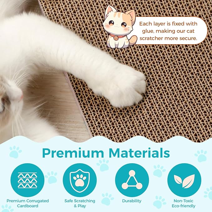 2Pcs Round Cat Scratcher Refill, 10 Inch Diameter Cardboard Cat Scratching Board Circle Replacement Pads for Indoor Cat Toy