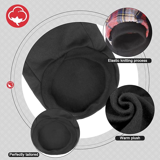 Plaid Dog Hoodie - Warm Sweatshirt with Hat & Leash Hole, Soft Fleece Pullover for Small to Large Dogs