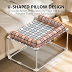 Bedside Cosleeper Dog Cat Bed - Height Elevated Dog Bed with Bloster Extension Attached to Human Bed Dog Cat Window Perch Bedside Lounge Elevated Dog Bed with Pillow (34 x 26 x 20 Inch)