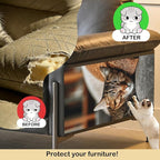 Nuxovilar Cat Wall Scratcher 15.3x23.6 Inches Polyester Synthetic Fiber, Napping Tabby Cat Print, wall scratchers for Indoor Cats, Scratching mat, Home Decor, Living Room, Sofa Area (2pcs)