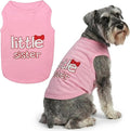 Parisian Pet Dog Shirt - 100% Cotton Shirts for Large Dogs - Pink Sleeveless Girl Pet Clothes - Lightweight and Breathable Puppy Clothes - Stretchy Dog Apparel for Little Sister Dogs