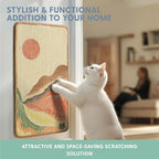 The Cat Ladies Scratching Poster - Wall Scratcher Pads - Scratch Mat Art Print for Indoor Cats - Furniture, Couch, and Carpet Protector - Wall Mounted or Floor Sisal Scratchers