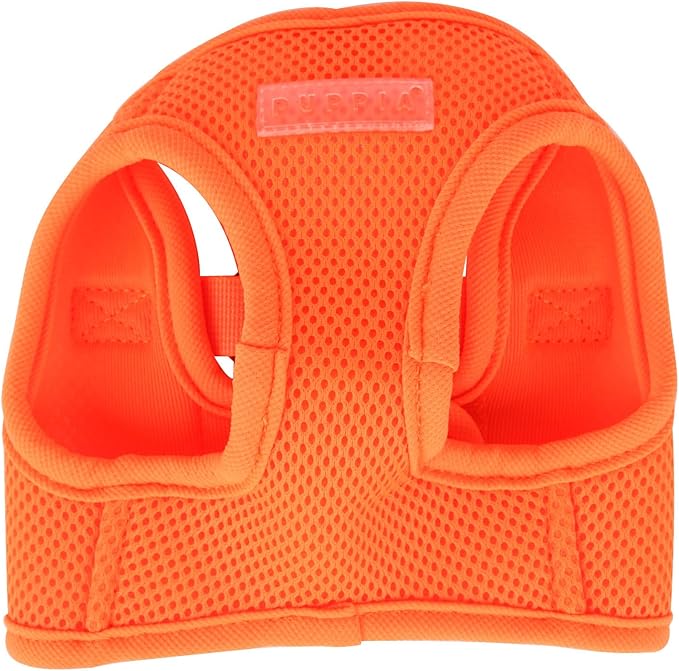 Puppia Neon Soft Vest Harness Step-in No Choke No Pull Walking Training for Small and Medium Dog, Orange, X-Small