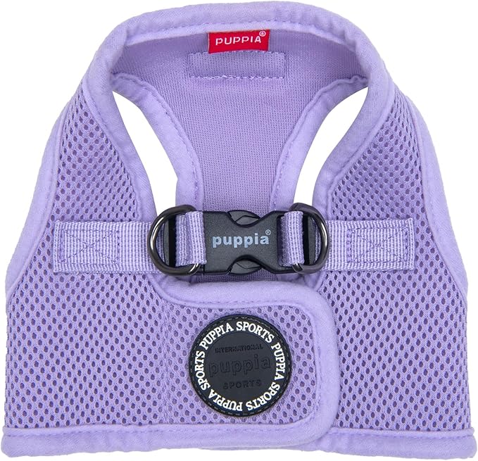 Puppia Soft Vest Dog Harness Step-in Padded Mesh No Choke No Pull Comfortable Walking Running Training for Small Medium Large Dogs, Violet, X-Small