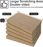 AGYM Cat Scratcher, 5 Packs in 1 Cardboard Box Cat Scratching Pad for Indoor Cats and Kitten, Cat Scratch Pad to Protect Furniture, Large Size