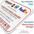 Leave Packages Sign - Do Not Knock or Ring Doorbell, Dog will Bark & Baby will Cry, 6" x 9" No Rust PVC, Will Not Scratch, Easy to Mount with Included Adhesive, Made in USA by SPRYZZLE