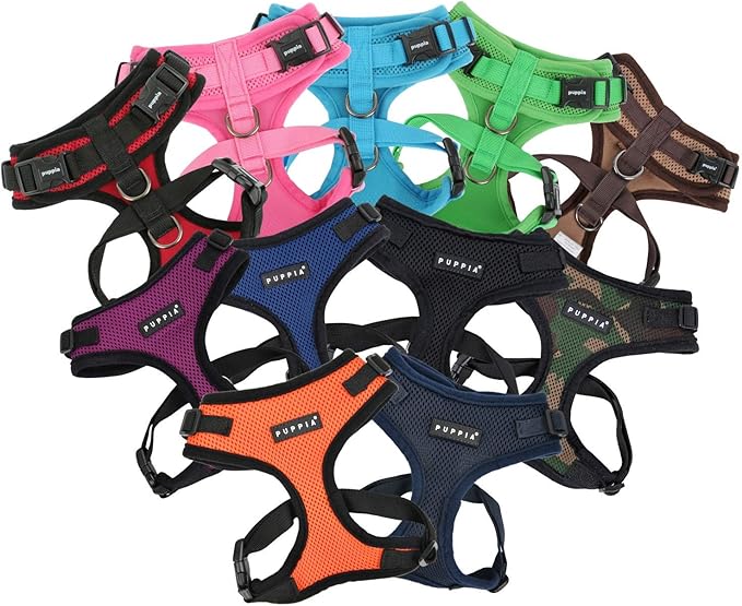 Puppia Authentic RiteFit Harness with Adjustable Neck, X-Large, Purple