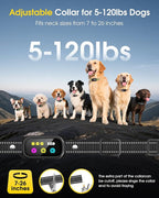 3 Dogs Shock Collar with Remote Control - 3300FT Long Range IPX7 Waterproof Dog Training Collar, Rechargeable 3-Channel E Collar with Beep Vibration & Shock for 10–120 lb Small, Medium & Large Dogs