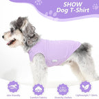 2 Pack Dog Clothes for Small Dogs Summer Dog Shirt Vest Girl Boy Lightweight Puppy T-Shirts Blank Soft and Cool Pet Clothing Sleeveless Medium Large Dog Outfit (Purple+L-Pink, X-Large)