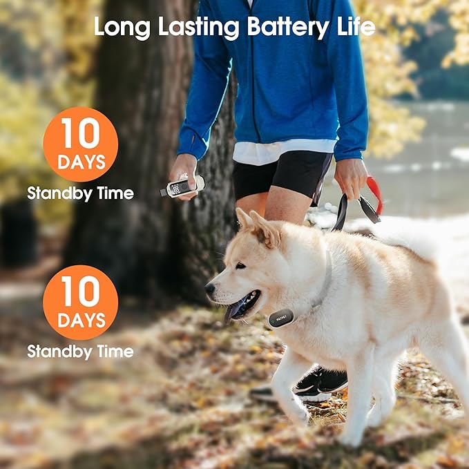 Shock Collar for Dogs - Waterproof Rechargeable Dog Electric Training Collar with Remote for Small Medium Large Dogs with Beep, Vibration, Safe Shock Modes (8-110 Lbs)