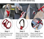Kurgo Enhanced Strength Tru-Fit Dog Car Harness - Pet Travel Safety Harness - Crash Test Certified Fit - Five Point Adjustment - Secure Buckle - Padded Chest - Black - Medium