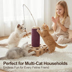 PAWISE Cat Scratcher – Reversible Cardboard Scratching Pad, Durable Cat Scratch Bowl & Bed, Interactive Scratcher for Indoor Cats & Kittens (8.6X8.6)